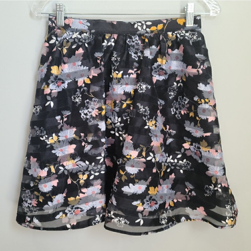 Xhilaration Milticolor Floral Spring Skirt S